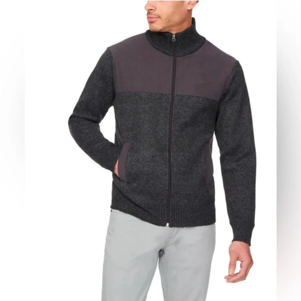 IZOD Men's Full Zip Sweater, Size S